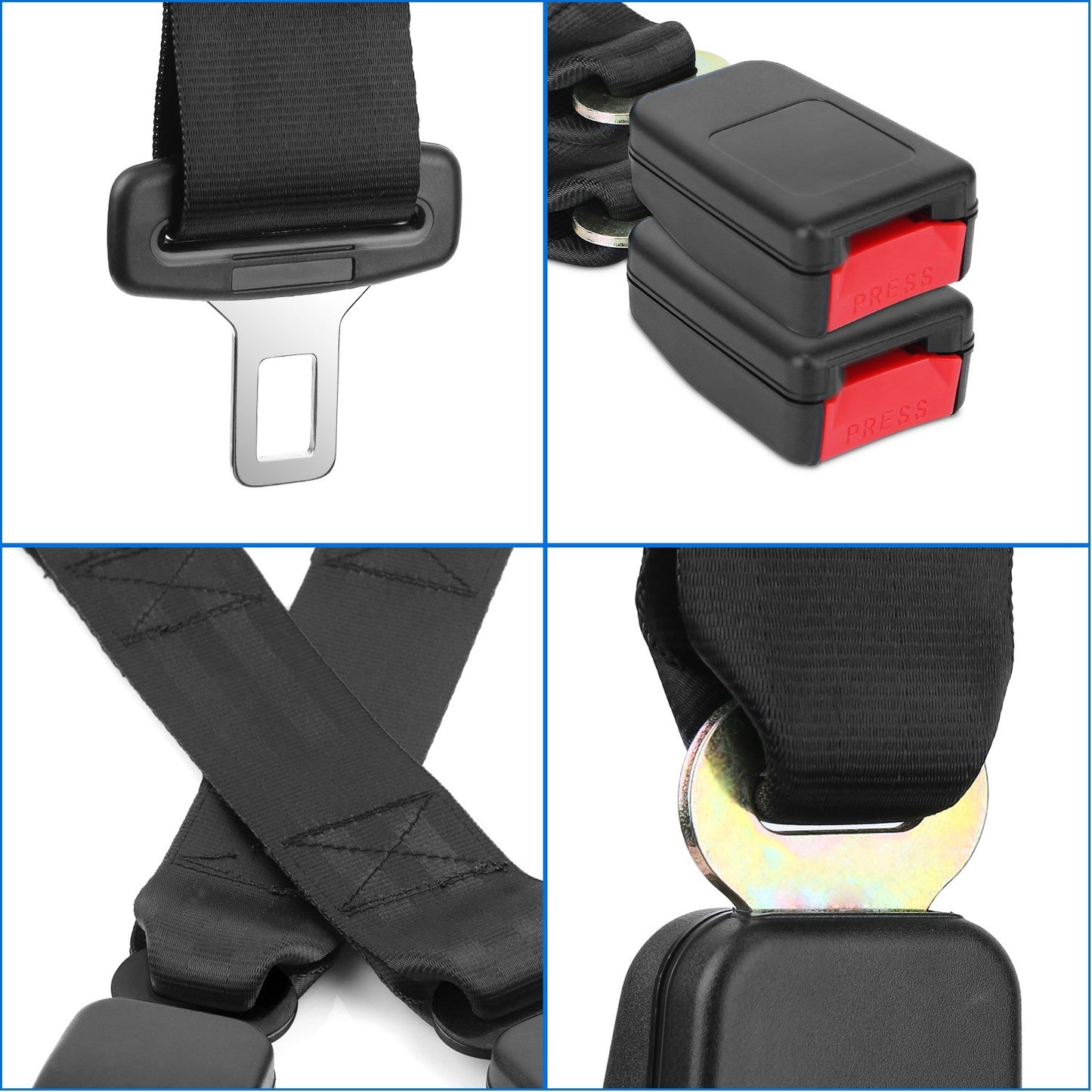 14.37in Buckle Tongue Webbing Extension Safety Belt