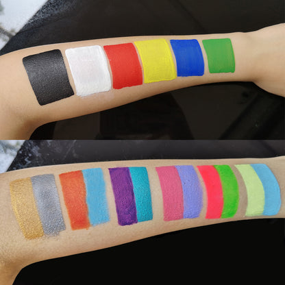 Rainbow Face Paint Multicolor Series Temporary Body Paint Art