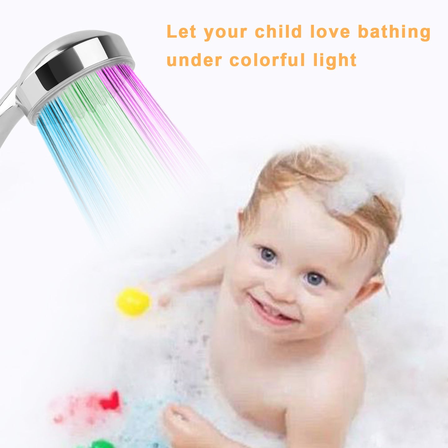 Color-Changing LED Shower Head Handheld