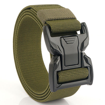 New quick release button tactical nylon belt