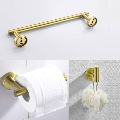 Bathroom towel rack set wall-mounted-gold