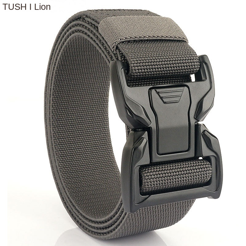 New quick release button tactical nylon belt