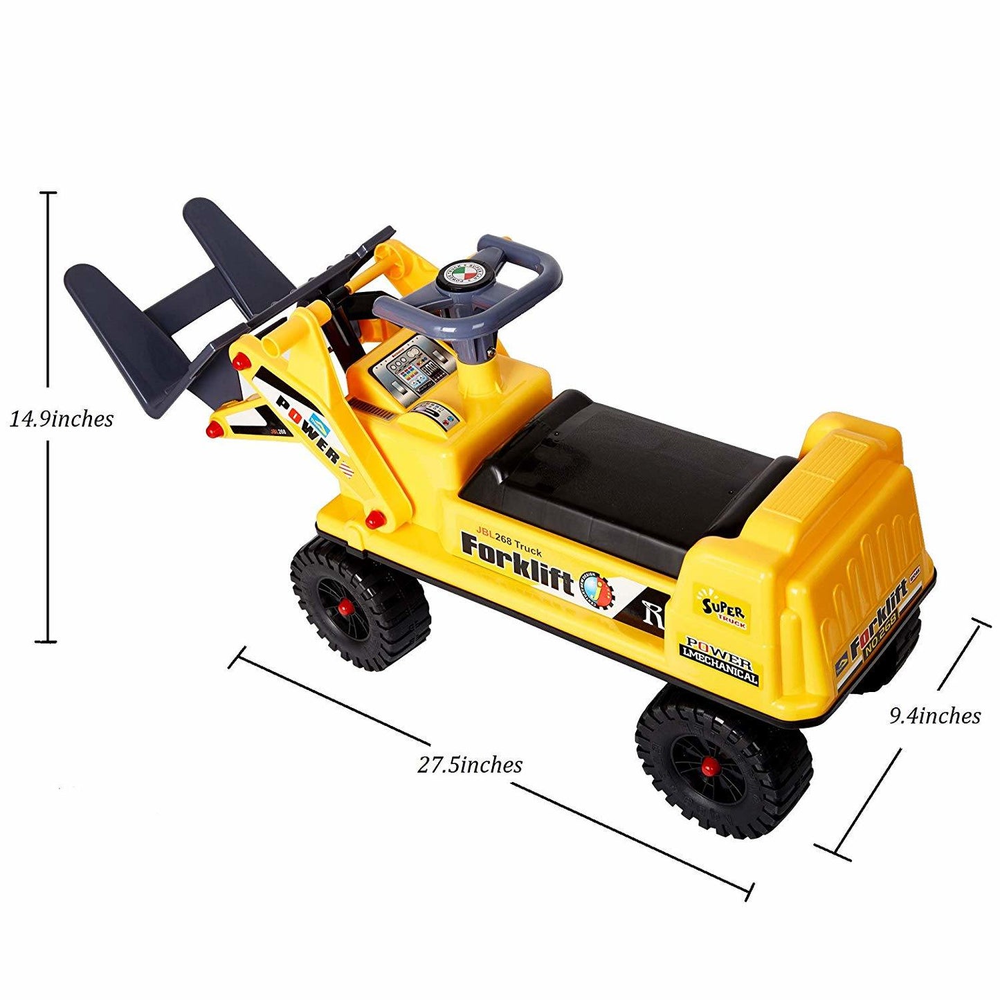 Ride-on Forklift Construction Truck Toy for Children