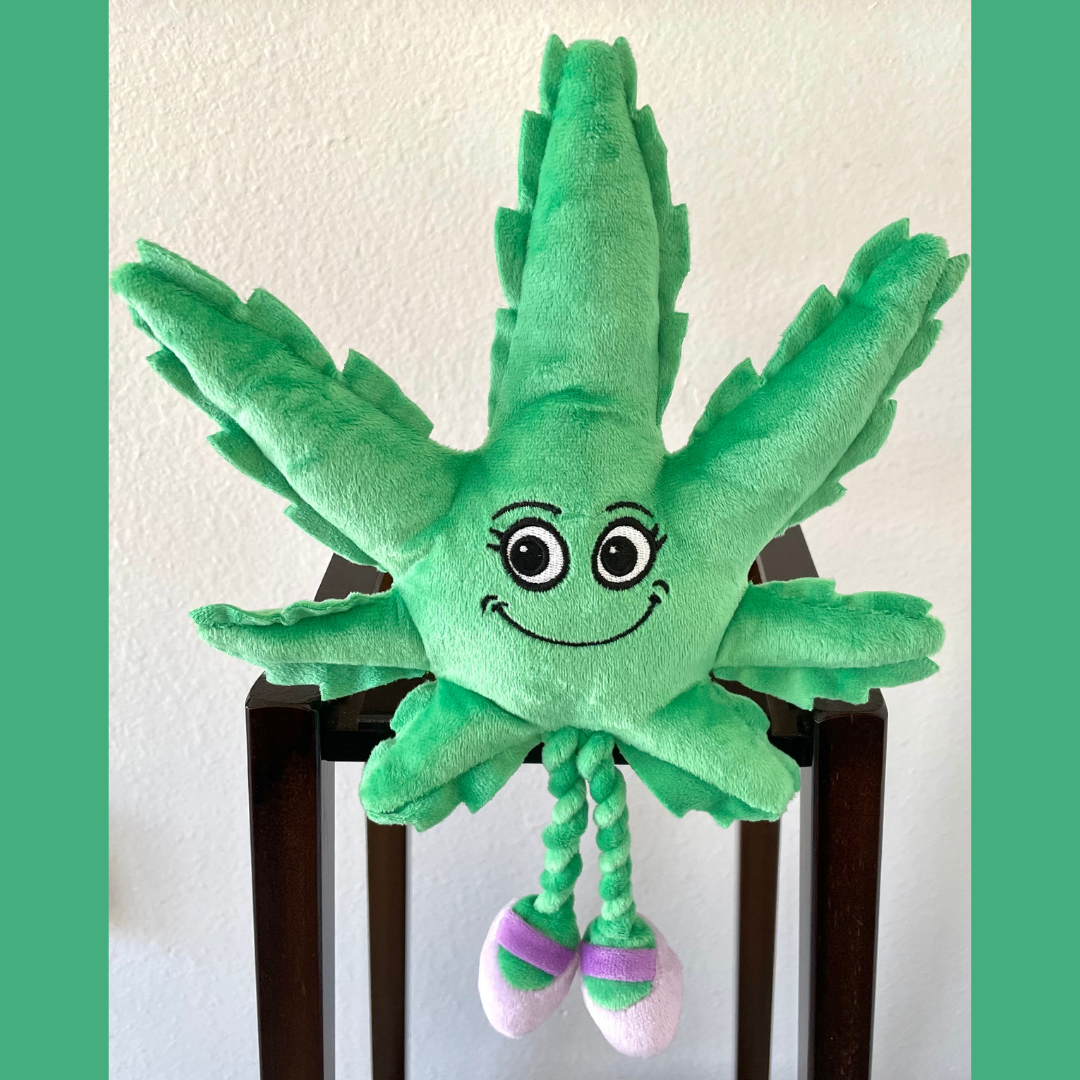 Mary Jane the Weed Leaf 420 Dog Toy