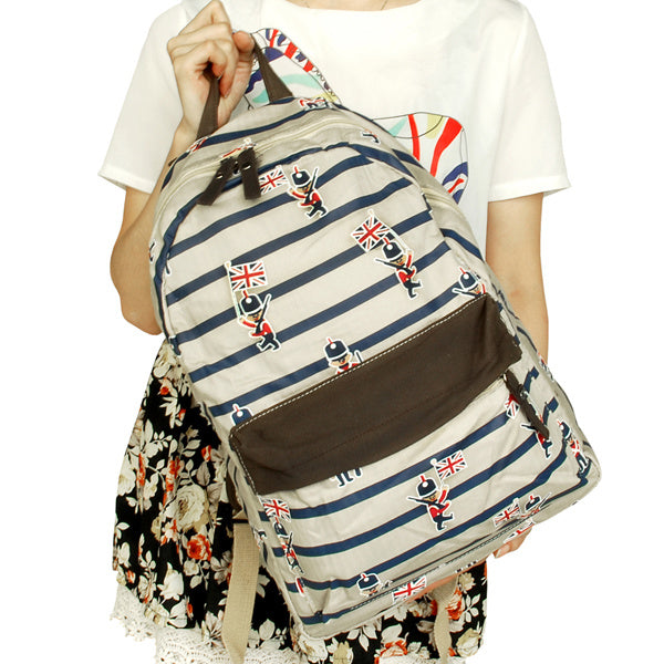 Fabric Art School Backpack Outdoor Daypack