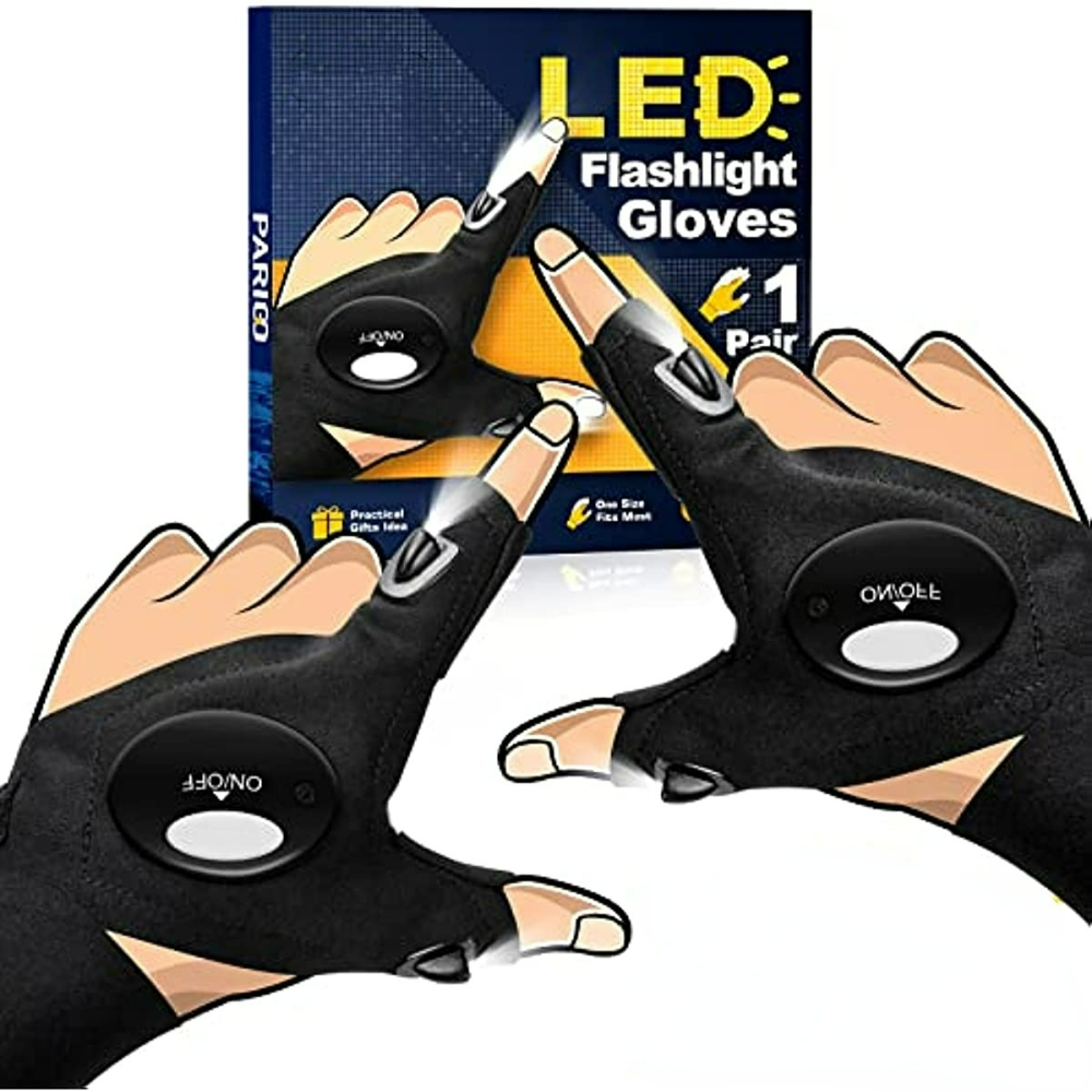 LED Torch Gloves For Men