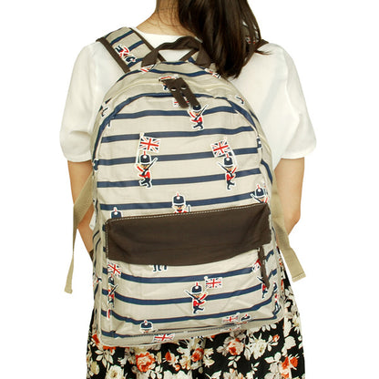 Fabric Art School Backpack Outdoor Daypack