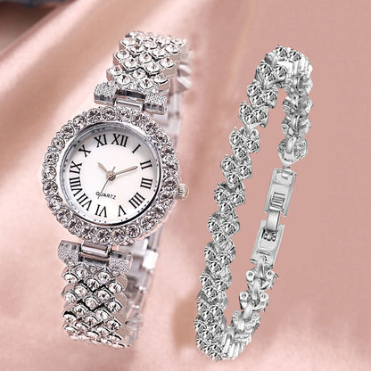 Luxury Rose Gold Watch Female Bracelet