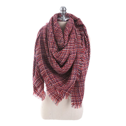 Autumn and winter warm shawl for women
