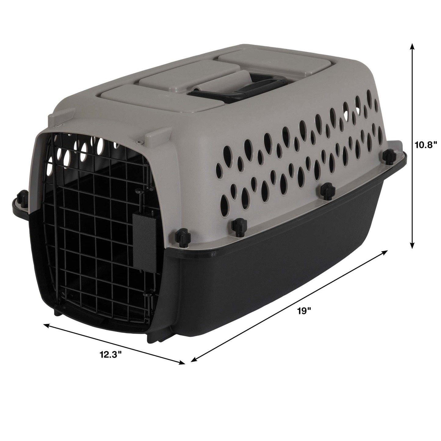 Hard-Side 36\" Plastic Pet Kennel for Dogs