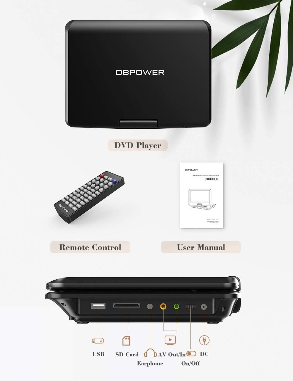 DBPOWER 11.5" Portable DVD Player