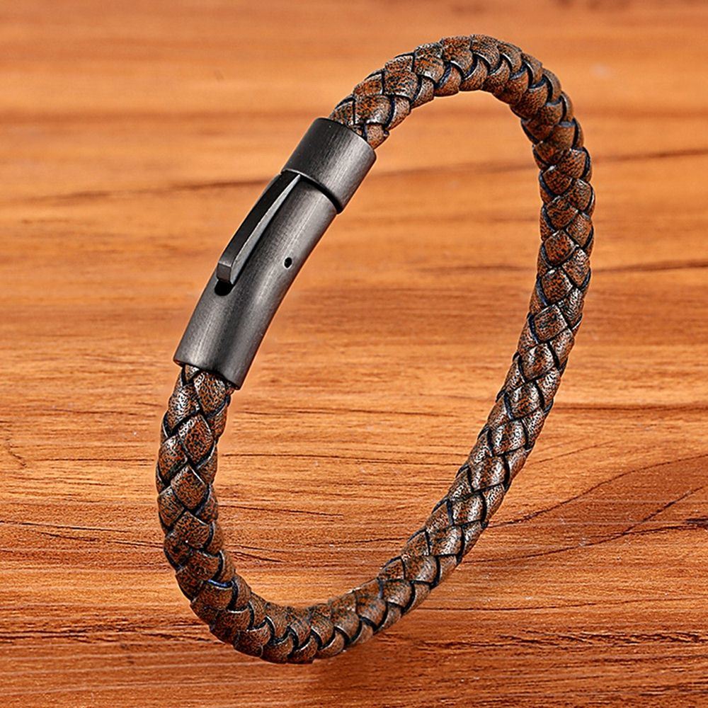 Classic Style Men Leather Bracelet