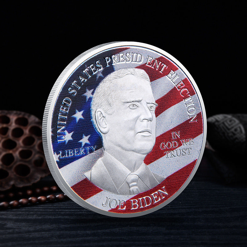 Joe Biden Gold Silver Plated Souvenir Commemorative Coin