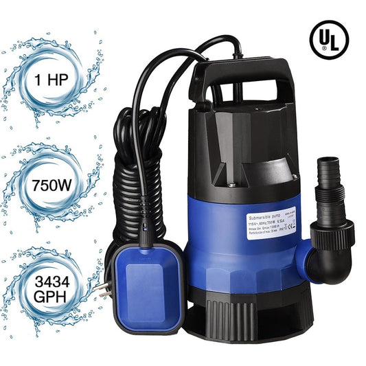 750W Submersible Dirty Clean Water Pump