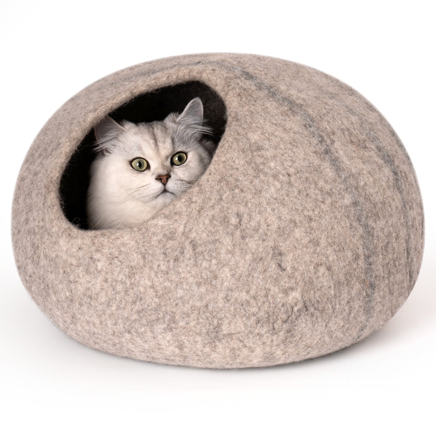 Cat Cave Bed -Handmade Wool