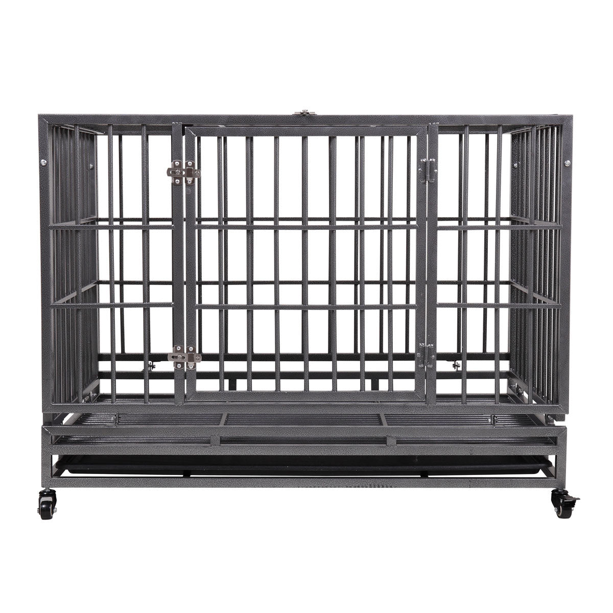 Pet Cage Crate with Openable Flat Top and Front Door