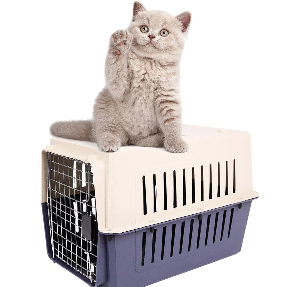 Plastic Cat & Dog Carrier Cage