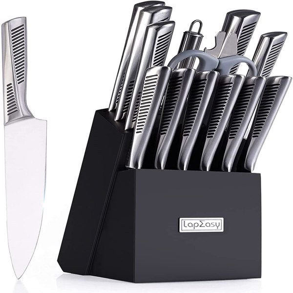 LapEasy 15 Piece Knife Sets with Block