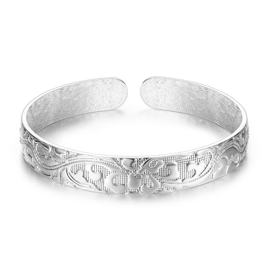 Silver Plated Bangle Bracelet for Women