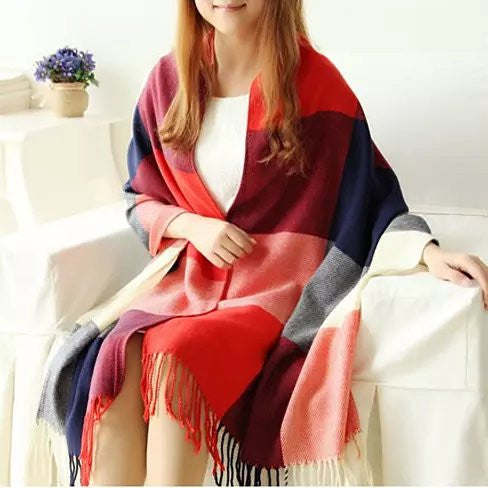 Women Reversible Shawl Full Of Colors