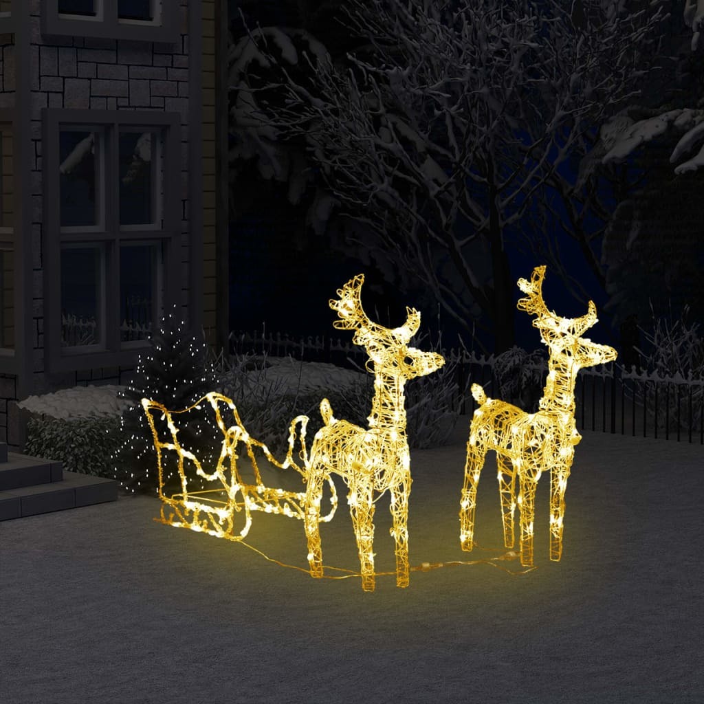 Reindeers & Sleigh Christmas Decoration