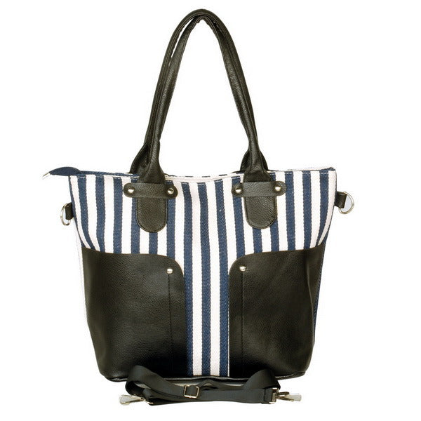 Fantasy Blue Double Handle Satchel Bag Handbag