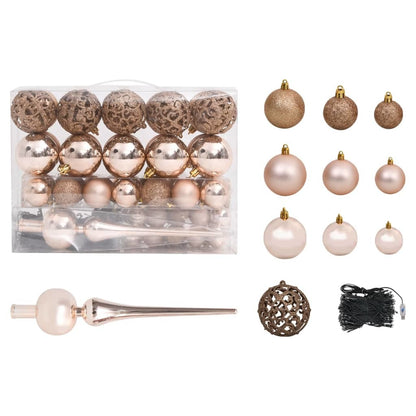 61 Piece Christmas Ball Set with Peak