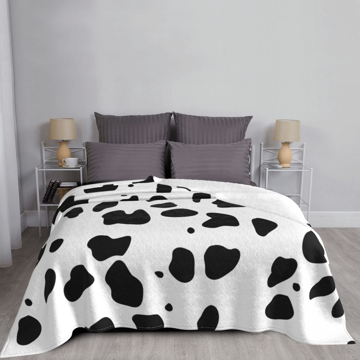 Dalmatian Spots Animal Texture Blanket