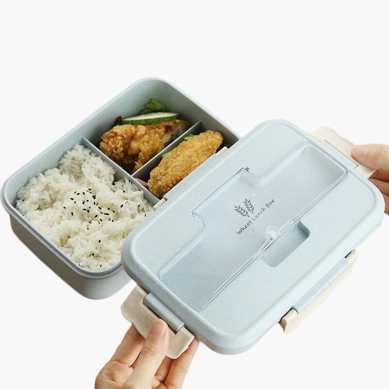 Microwave Lunch Box Wheat Straw Dinnerware