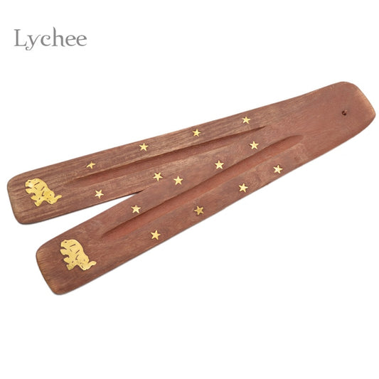 Lychee Life 1pc Wooden Incense Stick Holder