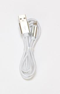 iPhone Braided Cable Charger - Silver