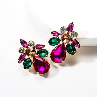 Colorful Crystal  Earrings For Women