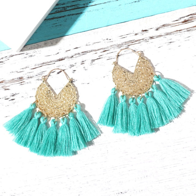 Big Tassel Earrings for Women