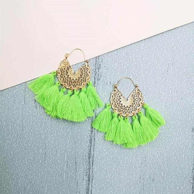 Big Tassel Earrings for Women